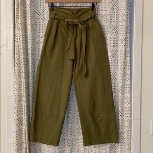 Free People Wide leg, cropped utility pant